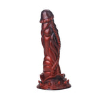 Rot Texturiert Silicone Monster Dragon Dildo