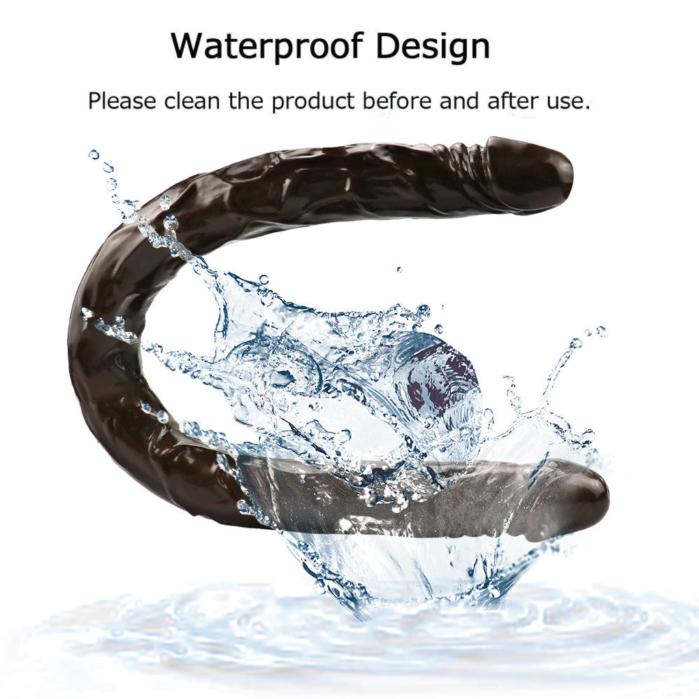 55 CM Kaffeebraun Extra Langer Double Dildo