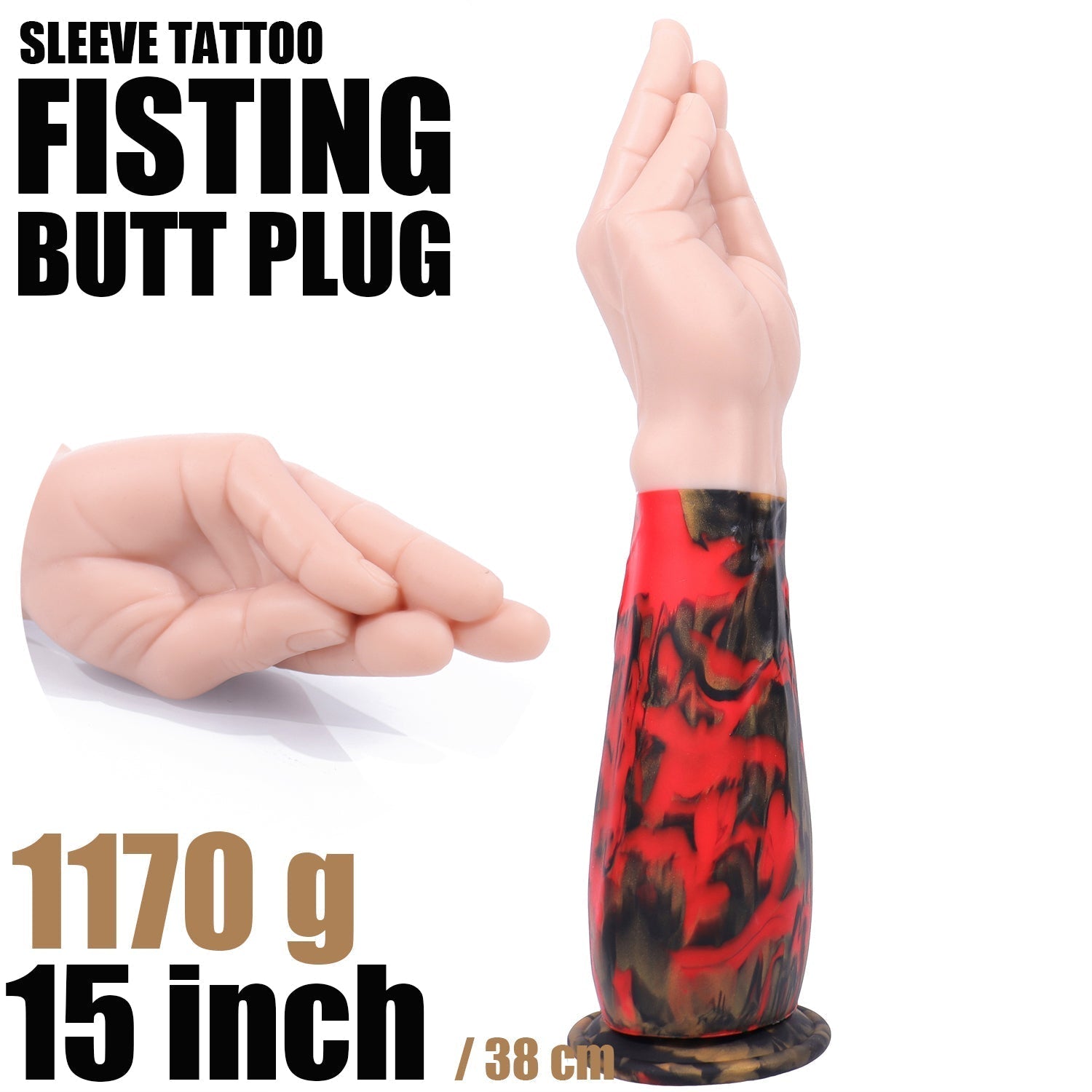 38 CM Long Hand Fisting Anal Dildo