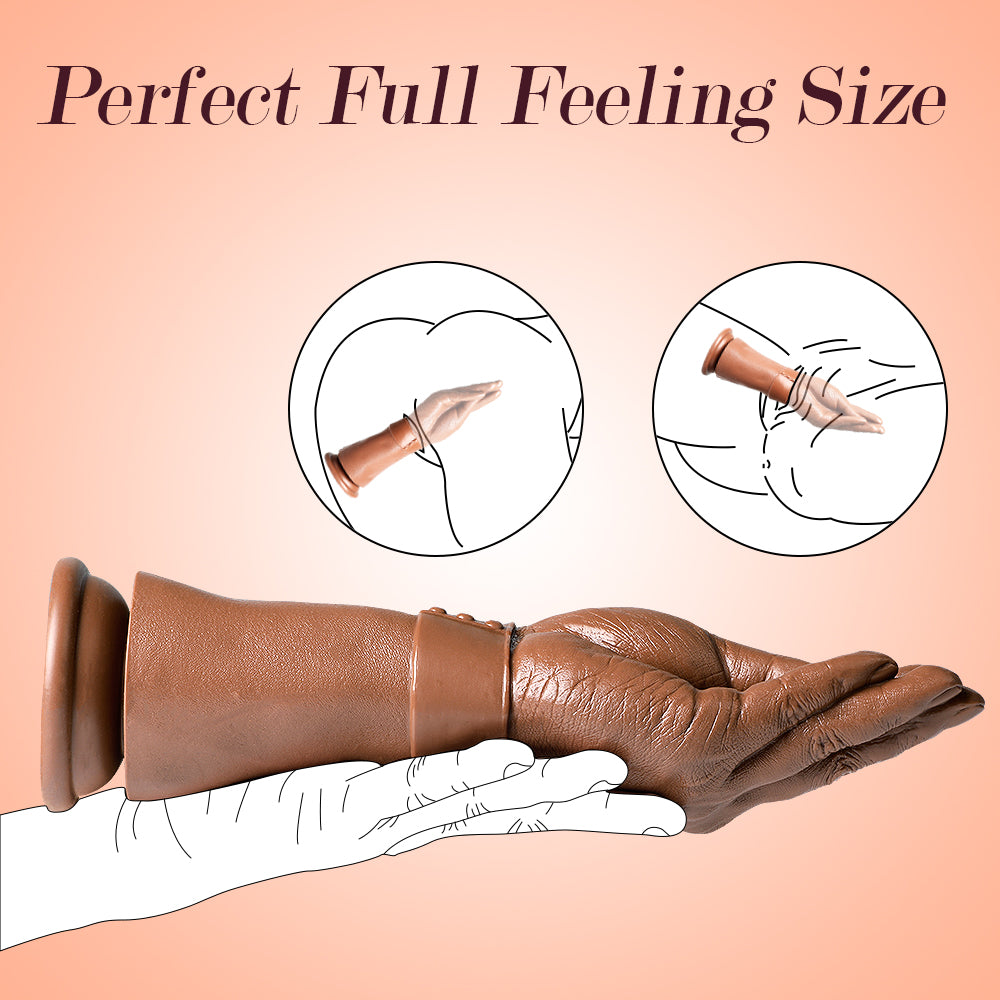 28 CM Braun Hand Realistic Fist Dildo