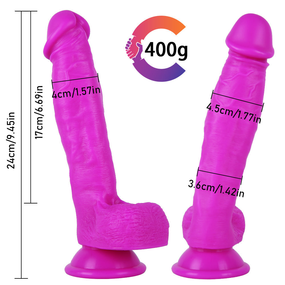 24 CM Lila Soft Strap On Dildo für Paare