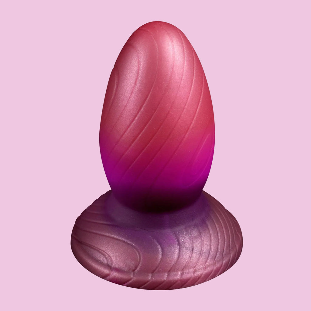 2-In-1 Soft Ei Anal Dildo Silicone Buttplug