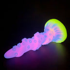 21 CM Lila Leuchtend im Dunkeln Tentakel Dildo