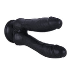Penetration Doppeldildo Schwarz mit Suction Cup