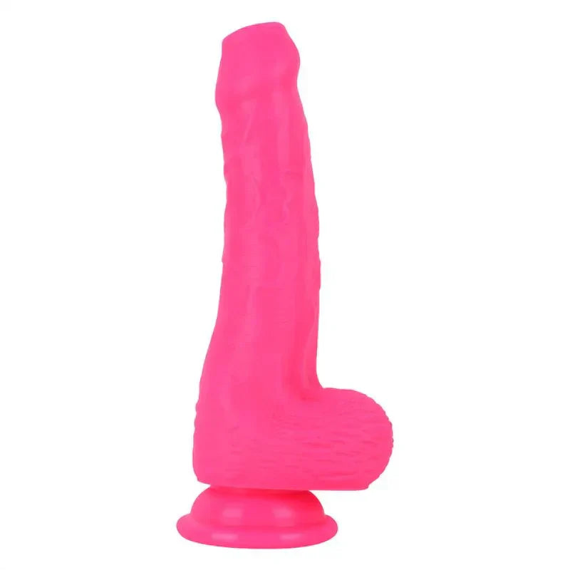 Rosa Silicone mit Vorhaut Strap On Dildo