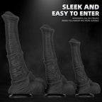 Drei Größen Schwarz Realistic Horsedildo