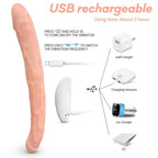 Remote Control Free Bending 11.96 Inch Double-Ended Dildos Dildo