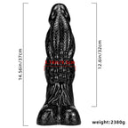 37 CM Black Larger Huge Dragon Dildo