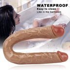 42 CM Braun Realistic Penis Lesbian Doppeldildo