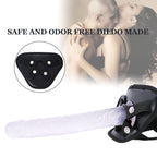 26 CM Klar Extra Long Strap On Dildo