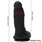 23 CM Black Thick Big Dildo Sex Toys