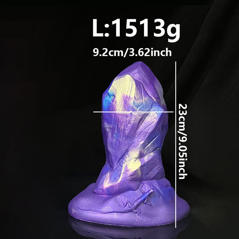 Fantasy Lila Meteoritisch Silicone Huge Buttplug