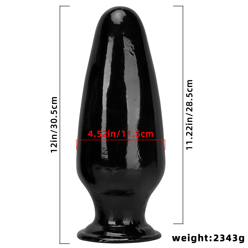 30,5 CM Konischer Black Dildo Huge Analplug