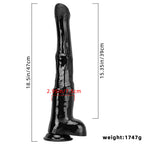47 CM Black Huge Horse Dildo mit Suction