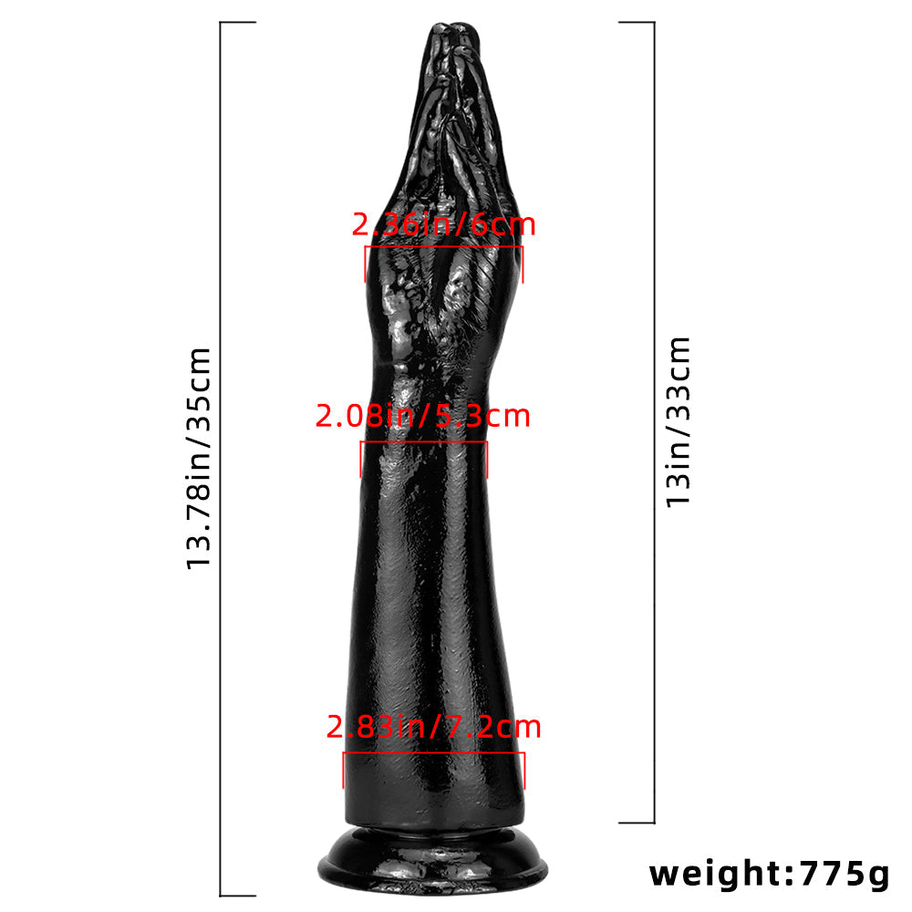 35 CM Schwarz Big Fist Sextoys Realistic Dildo