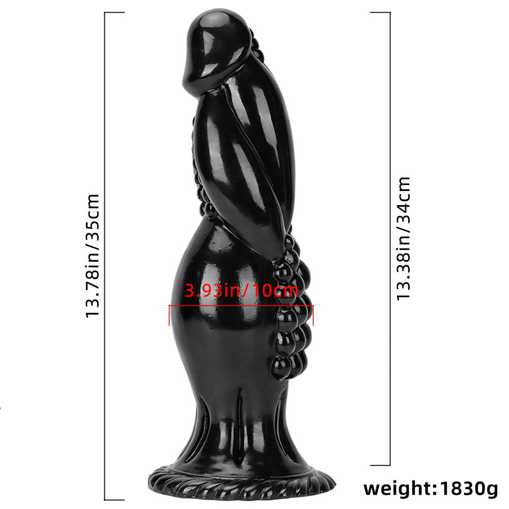 35 CM Noppen Monster Big Black Dragon Dildo