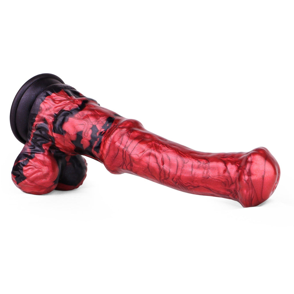 26CM Silicone Saugnapf Rot Horse Dildo