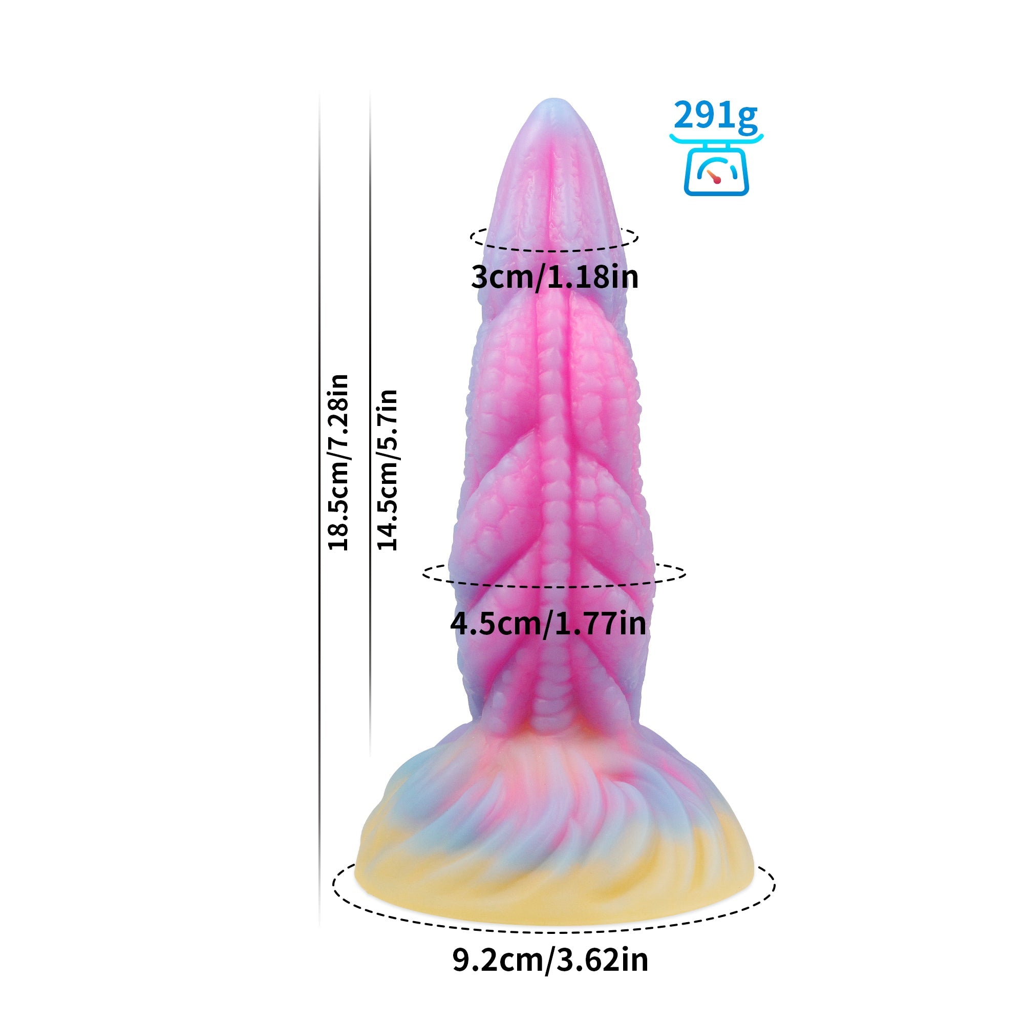 18 CM Fantasy Im Dunkeln Leuchtend Dragon Dildo