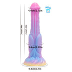24 CM Leuchtend Blau-Pinker Farbverlauf Horse Dildo