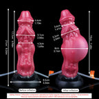 21 CM Rot Dragon Monster Luftpumpe Squirtingdildo