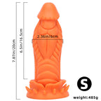Orange Sextoy Stacheliger Dick Dragon Dildo