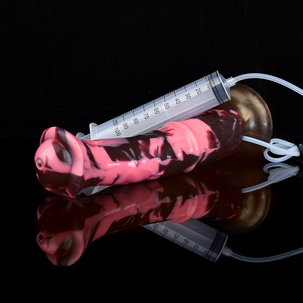 28 CM Glockenkopf Silikon Suction Cup Squirting Horesdildo
