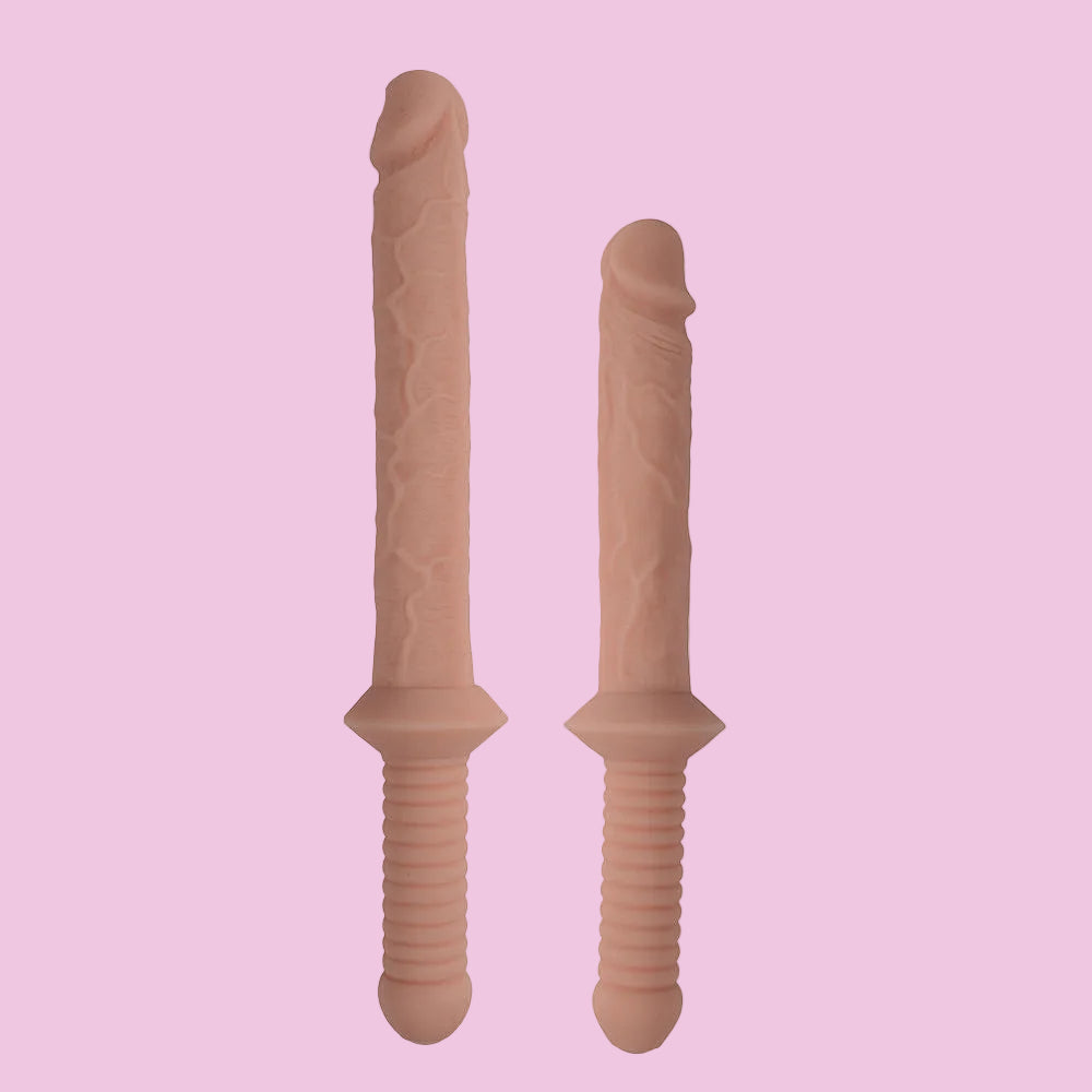 Silicone Schwert Handle Griff Doppel Dildo