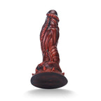Rot Texturiert Silicone Monster Dragon Dildo