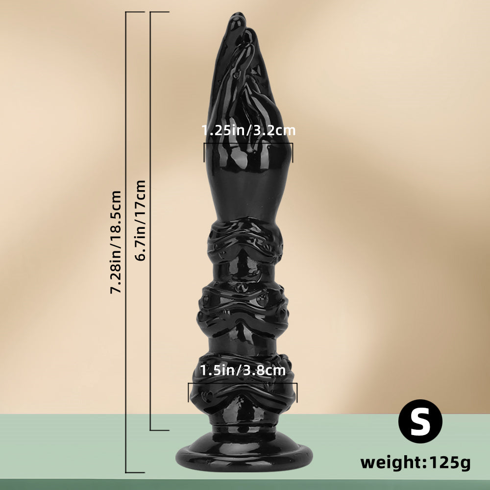 Long Black Fantasy Fist Sextoys dildo