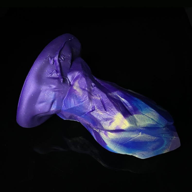Fantasy Lila Meteoritisch Silicone Huge Buttplug