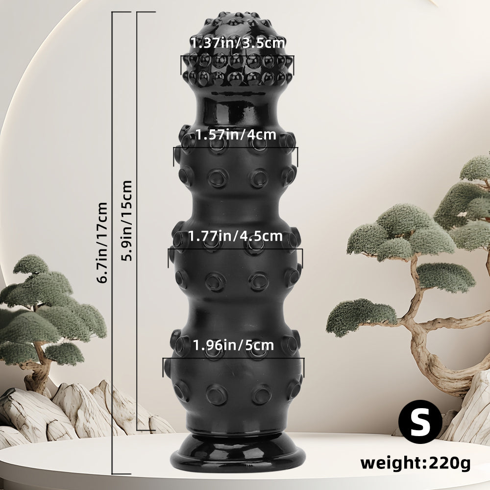 Black Beads Monster Knot Tentakel Dildo