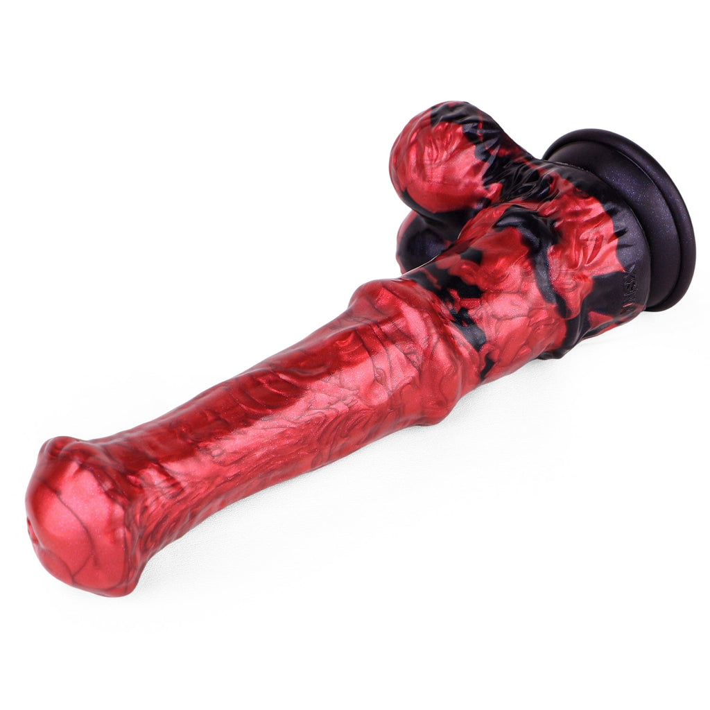 26CM Silicone Saugnapf Rot Horse Dildo