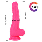 Rosa Silicone mit Vorhaut Strap On Dildo