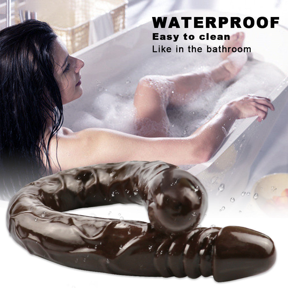 55 CM Kaffeebraun Extra Langer Double Dildo