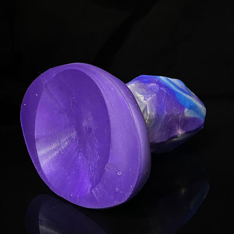 Fantasy Lila Meteoritisch Silicone Huge Buttplug