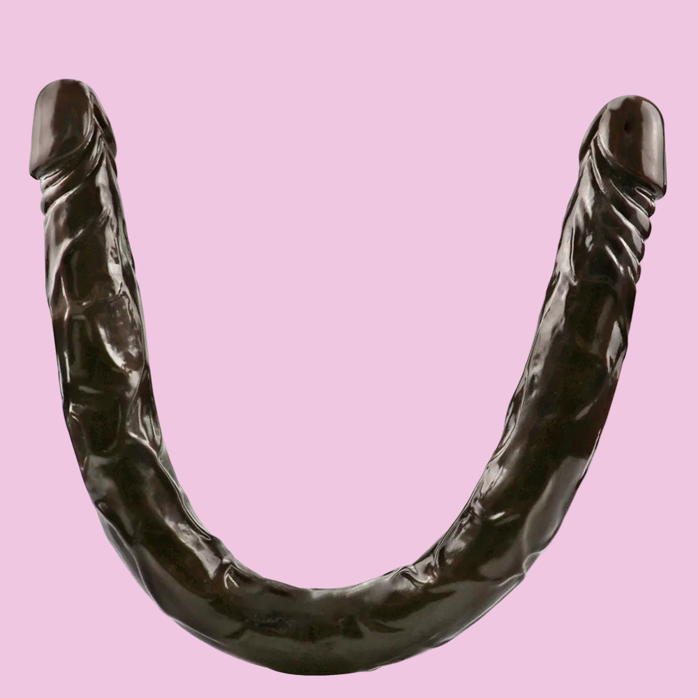 55 CM Kaffeebraun Extra Langer Double Dildo
