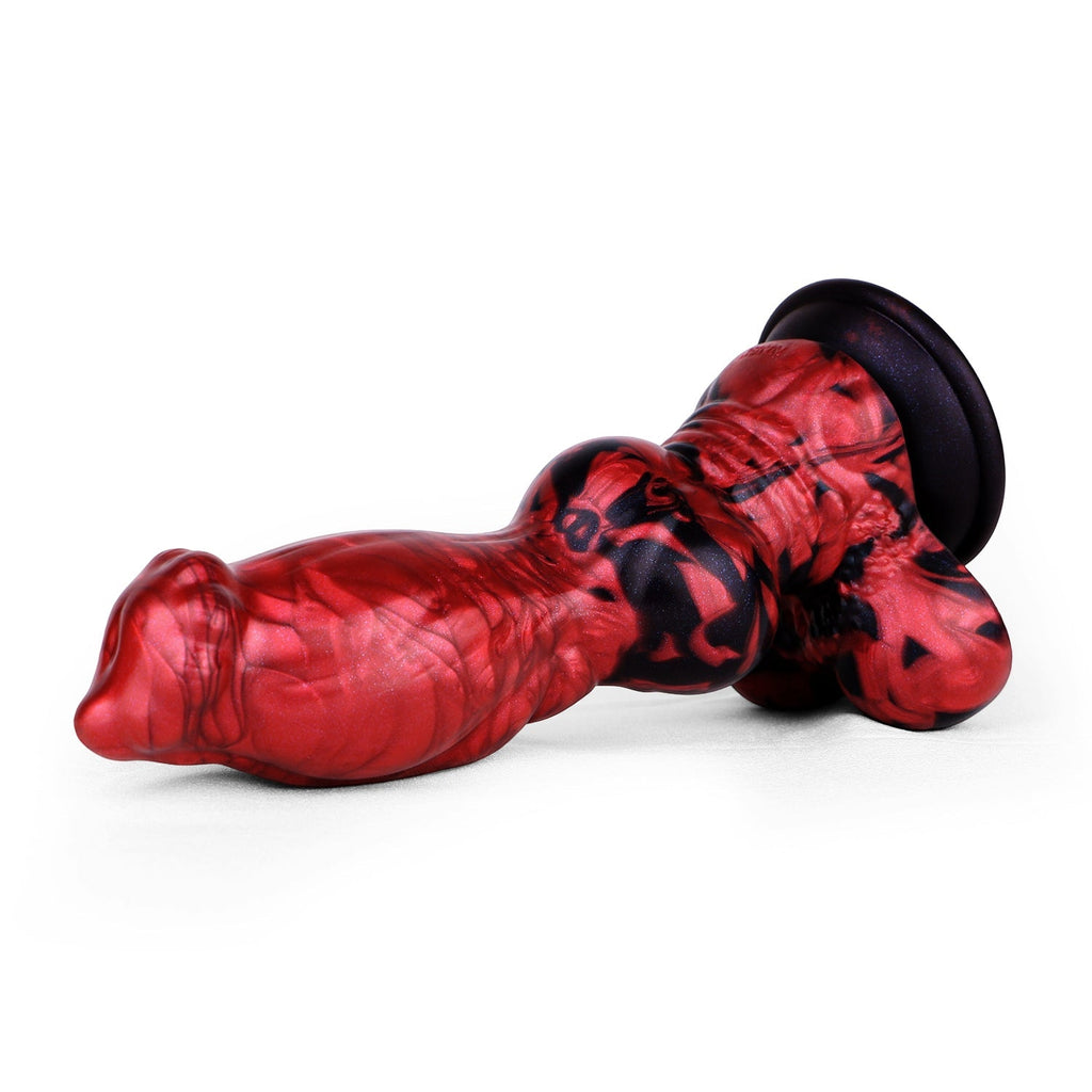 21 CM Animal Monster Knotted Silicone Hundedildo