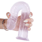 26 CM Klar Extra Long Strap On Dildo