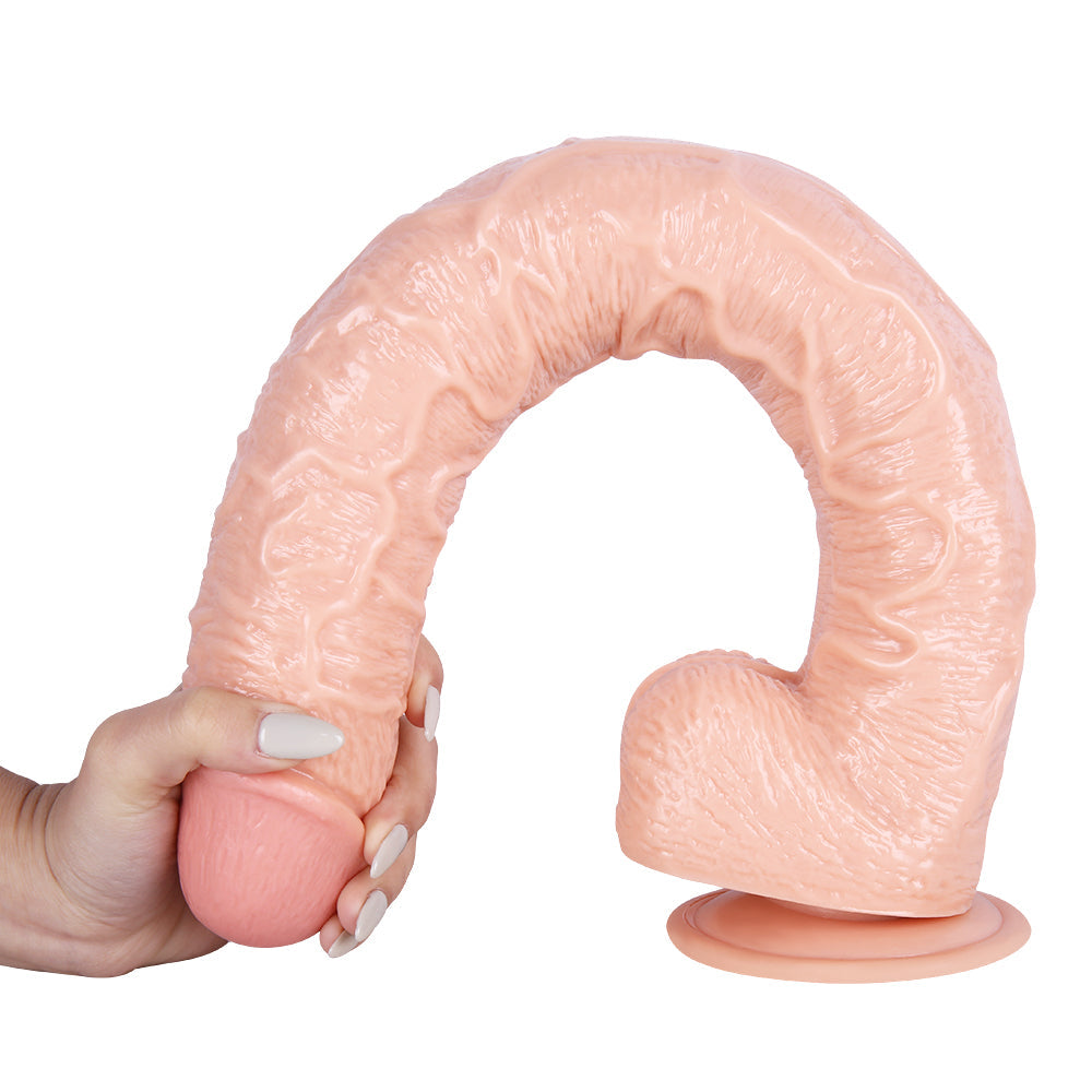 43 CM Natural Long Strap On Dildo