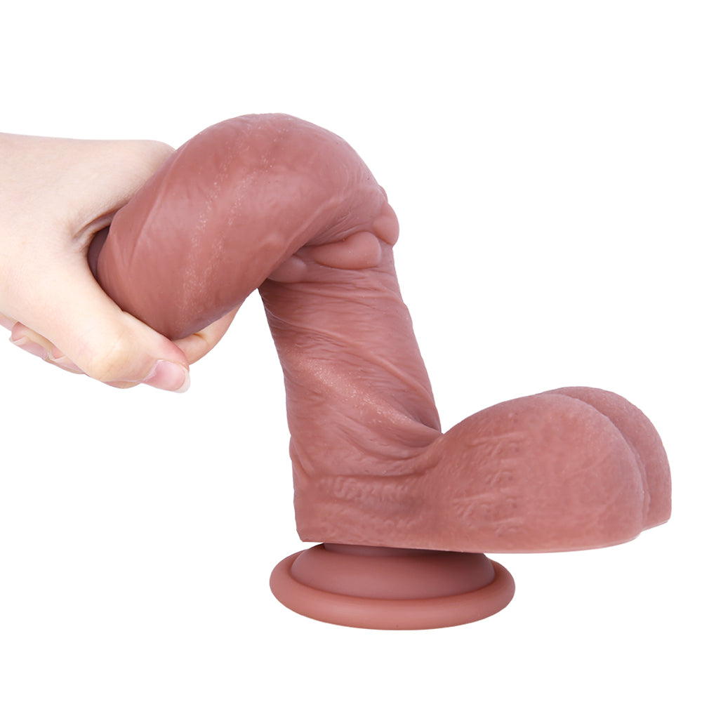 22 CM Herz mit Textur Silicone Strap On Dildo