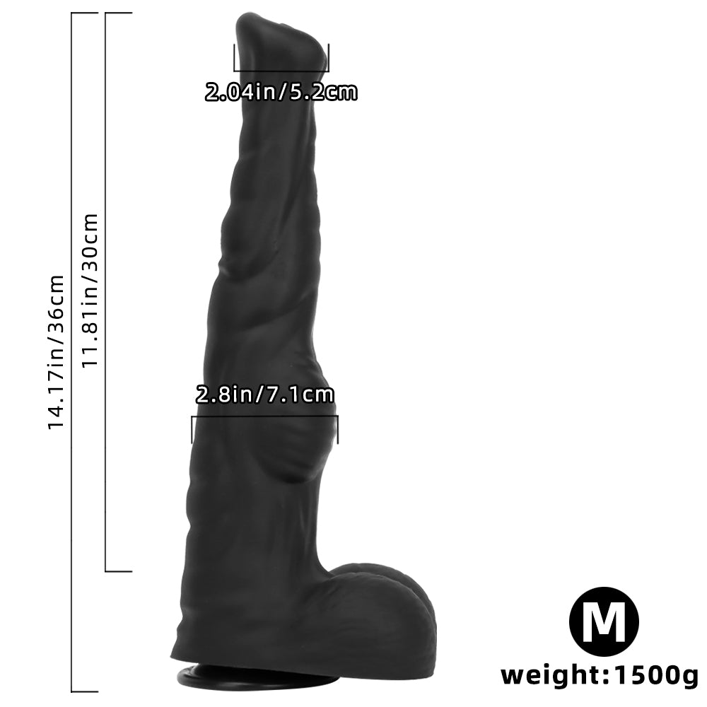 Monster Big Black Saugfuß Horse Dildo