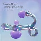 14 CM Bunt Gpunkt Analplug Bead Glasdildo