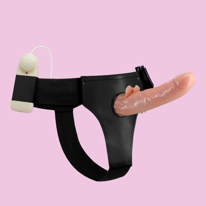 Klitoris Stimulation Lesbian Strap On mit Vibration