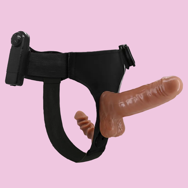 16 CM Fleischfarben Doppeldildo Vibrator Strap On