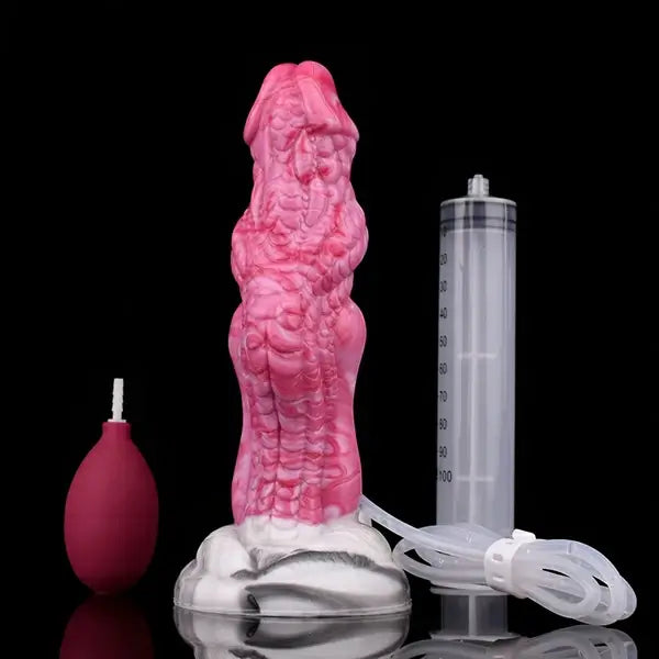 20 CM Rosa Squirting Dragon Strapon Dildo