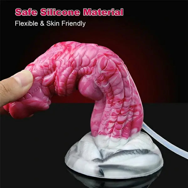 20 CM Rosa Squirting Dragon Strapon Dildo