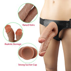 Braun Classic Lesbian Doppeldildos Strap On
