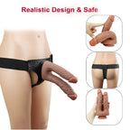 Braun Classic Lesbian Doppeldildos Strap On