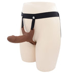 Braun Hohl Strap On Silicone Dildo