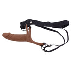 Braun Hohl Strap On Silicone Dildo